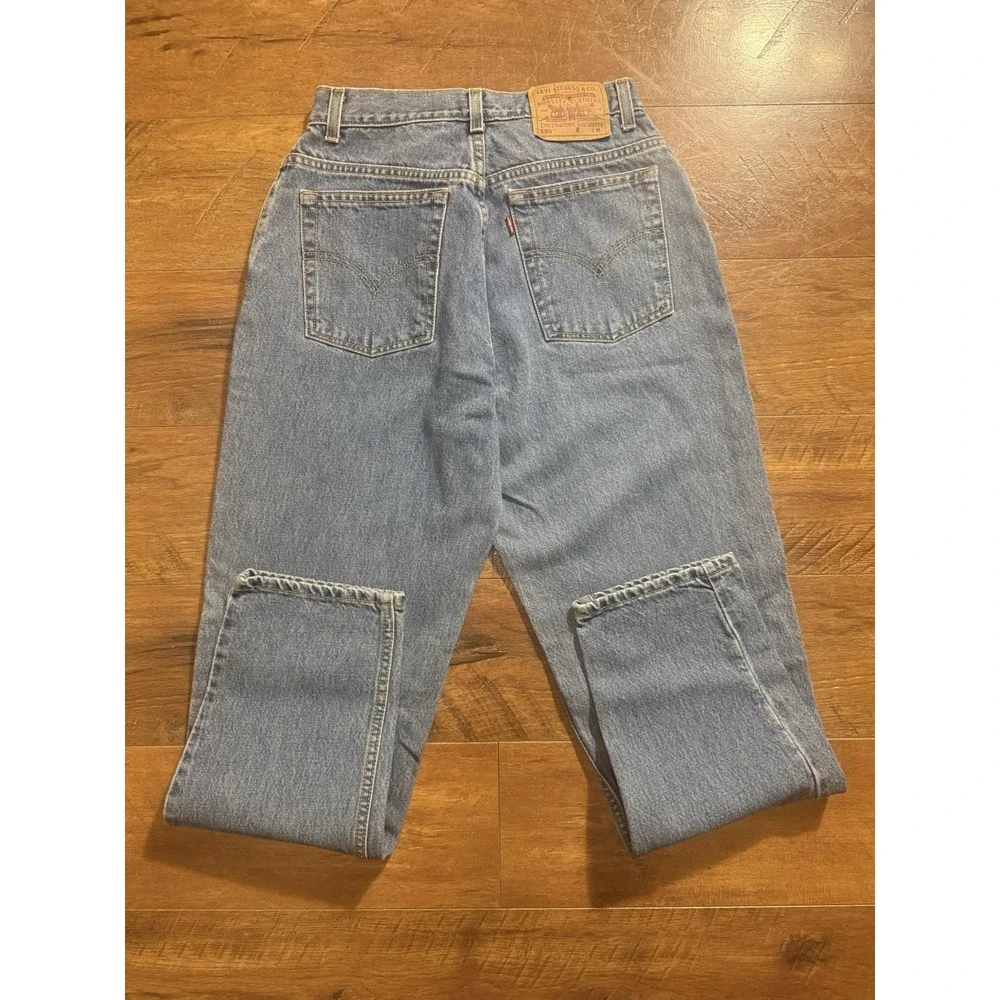 Vintage Levi Strauss 550 Jeans‎ Women's Sz 12 Relaxed Fit Tapered Leg Blue Denim